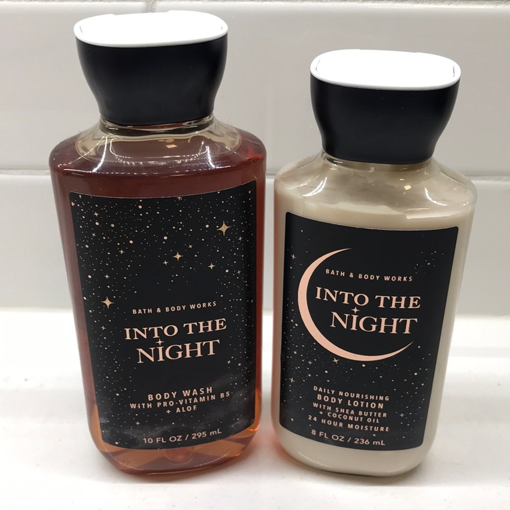 NWT!BBW🌜Into the Night Body Wash and Lotion Set